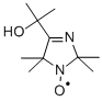 4-(1-羟基-1-甲基乙基)-2,2,5,5-四甲基-3-咪唑啉-1-氧自由基 结构式