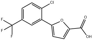 5-[2-氯-5-(三氟甲基)苯基]-2-糠酸,302911-88-2,结构式