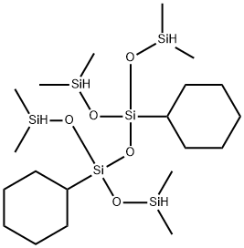 1,3-二环己基-1,1,3,3-四(二甲基硅氧基)二硅氧烷基二甲基硅氧烷 结构式