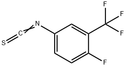 4-氟-3-(三氟甲基)苯基异硫代氰酸酯,302912-43-2,结构式