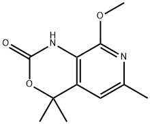 8-METHOXY-4,4,6-TRIMETHYL-7,8-DIHYDRO-1H-PYRIDO[3,4-D][1,3]OXAZIN-2(4H)-ONE Structure