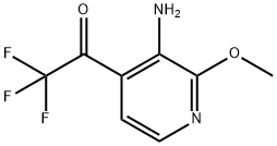 Ethanone, 1-(3-amino-2-methoxy-4-pyridinyl)-2,2,2-trifluoro- (9CI) Struktur