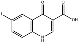 4-Hydroxy -6-iodoquinoline-3- carboxylic acid,302949-02-6,结构式