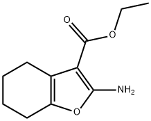 3-Benzofurancarboxylicacid,2-amino-4,5,6,7-tetrahydro-,ethylester(9CI) 结构式