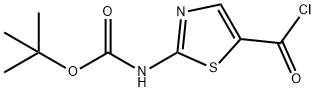 Carbamic  acid,  [5-(chlorocarbonyl)-2-thiazolyl]-,  1,1-dimethylethyl  ester  (9CI)