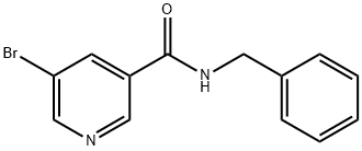 N-BENZYL-5-BROMONICOTINAMIDE, 303031-43-8, 结构式