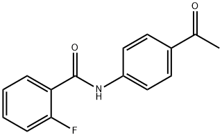 N-(4-乙酰苯基)-2-氟-苯甲酰胺,303091-98-7,结构式
