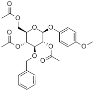 4-METHOXYPHENYL 2,4,6-TRI-O-ACETYL-3-O-BENZYL-BETA-D-GLUCOPYRANOSIDE|4-甲氧苯基-2,4,6-三-O-乙酰基-3-O-苄基-Β-D-吡喃葡萄糖苷