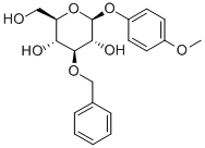 4-甲氧苯基-3-O-苄基-Β-D-吡喃葡萄糖苷,303127-80-2,结构式