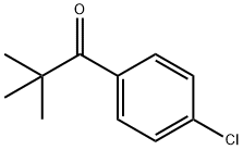 1-(4-クロロフェニル)-2,2-ジメチルプロパン-1-オン 化学構造式