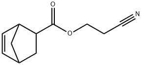 Bicyclo[2.2.1]hept-5-ene-2-carboxylic acid, 2-cyanoethyl ester (9CI) Structure