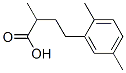 2-メチル-4-(2,5-キシリル)酪酸 化学構造式