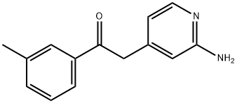 Ethanone, 2-(2-aMino-4-pyridinyl)-1-(3-Methylphenyl) Structure