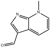 7H-Pyrrolo[2,3-b]pyridine-3-carboxaldehyde, 7-methyl- (9CI) 结构式