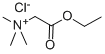 BETAINE ETHYL ESTER CHLORIDE,3032-11-9,结构式