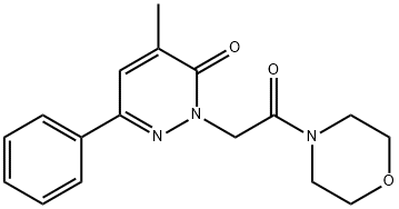 2-(Morpholinocarbonylmethyl)-4-methyl-6-phenyl-3(2H)-pyridazinone,30321-86-9,结构式