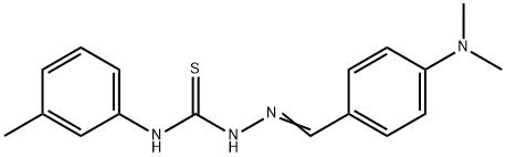 4-(dimethylamino)benzaldehyde N-(3-methylphenyl)thiosemicarbazone Structure
