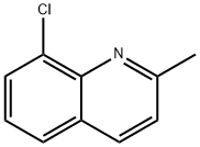 2-メチル-8-クロロキノリン 化学構造式