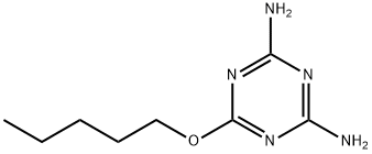 6-(Pentyloxy)-1,3,5-triazine-2,4-diamine Struktur
