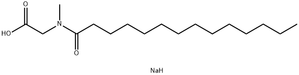 N-ミリストイル-N-メチルグリシンナトリウム 化学構造式