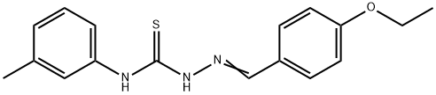 4-ethoxybenzaldehyde N-(3-methylphenyl)thiosemicarbazone Structure
