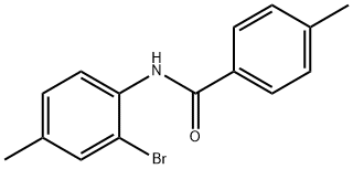 N-(2-溴-4-甲基苯基)-4-甲基苯甲酰胺,303793-19-3,结构式