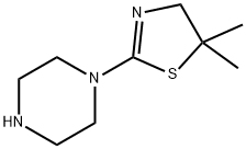 5,5-diMethyl-2-(piperazin-1-yl)-4,5-dihydrothiazole Structure