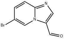 6-ブロモイミダゾ[1,2-A]ピリジン-3-カルボキシアルデヒド 化学構造式