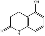 5-ヒドロキシ-3,4-ジヒドロ-2(1H)-キノロン 化学構造式