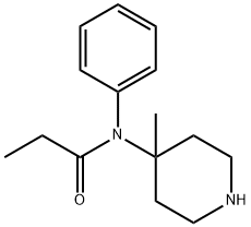 Propanamide, N-(4-methyl-4-piperidinyl)-N-phenyl- Structure