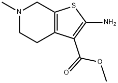 Thieno[2,3-c]pyridine-3-carboxylic acid, 2-aMino-4,5,6,7-tetrahydro-6-Methyl-, Methyl ester 结构式