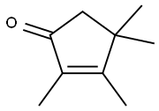 2,3,4,4-TETRAMETHYLCYCLOPENT-2-ENONE,30434-70-9,结构式