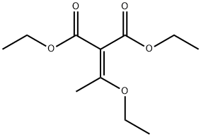 (1-エトキシエチリデン)プロパン二酸ジエチル 化学構造式