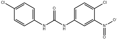 N-(4-Chloro-3-nitrophenyl)-N'-(4-chlorophenyl)urea 化学構造式