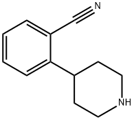 2-piperidin-4-ylbenzonitrile 化学構造式