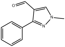 1-甲基-3-苯基-1H-吡唑-4-甲醛 结构式
