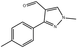 1-Methyl-3-p-tolyl-1H-pyrazole-4-carbaldehyde Struktur