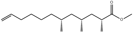 [2R,4R,6R,(-)]-2,4,6-Trimethyl-11-dodecenoic acid methyl ester Struktur