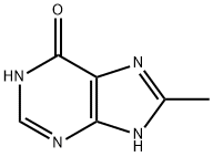 8-Methyl-7H-purin-6-ol 化学構造式