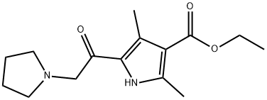 1H-Pyrrole-3-carboxylicacid,2,4-dimethyl-5-(1-pyrrolidinylacetyl)-,ethylester(9CI)|