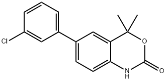 6-(3-CHLOROPHENYL)-4,4-DIMETHYL-1H-BENZO[D][1,3]OXAZIN-2(4H)-ONE Struktur