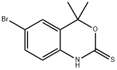 6-BROMO-4,4-DIMETHYL-1H-BENZO[D][1,3]OXAZINE-2(4H)-THIONE Structure