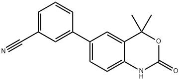 304853-36-9 3-(4,4-DIMETHYL-2-OXO-2,4-DIHYDRO-1H-BENZO[D][1,3]OXAZIN-6-YL)BENZONITRILE