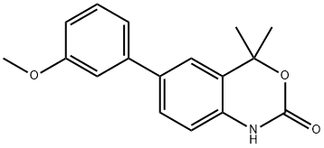 6-(3-METHOXYPHENYL)-4,4-DIMETHYL-1H-BENZO[D][1,3]OXAZIN-2(4H)-ONE 结构式