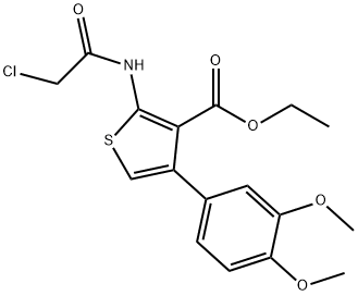 2-(2-클로로-아세틸아미노)-4-(3,4-다이메톡시-페닐)-티오펜-3-카르복실산에틸에스테르