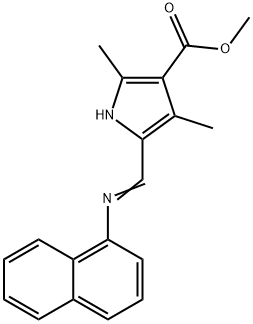 304868-19-7 1H-Pyrrole-3-carboxylicacid,2,4-dimethyl-5-[(1-naphthalenylimino)methyl]-,methylester(9CI)