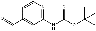 2-Boc-amino-4-formylpyridine 化学構造式