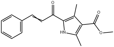 1H-Pyrrole-3-carboxylicacid,2,4-dimethyl-5-(1-oxo-3-phenyl-2-propenyl)-,methylester(9CI)|