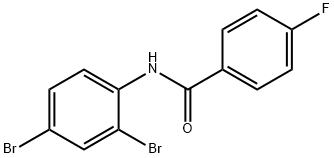 N-(2,4-dibromophenyl)-4-fluorobenzamide Struktur
