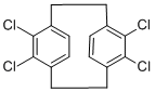 tetrachlorotricyclo[8.2.2.24,7]hexadeca-1(12),4,6,10,13,15-hexaene, mixed isomers Structure